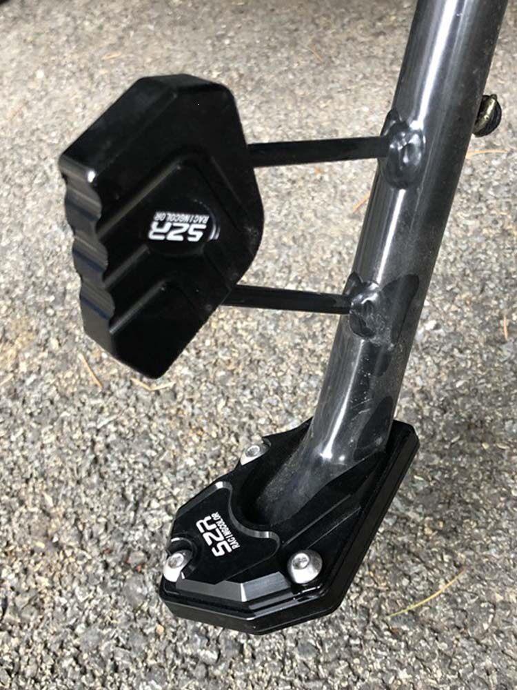 Enlarged Widened Side Stand Pad for Suzuki UY125T Motorcycle 'Little Dolphin' Modification