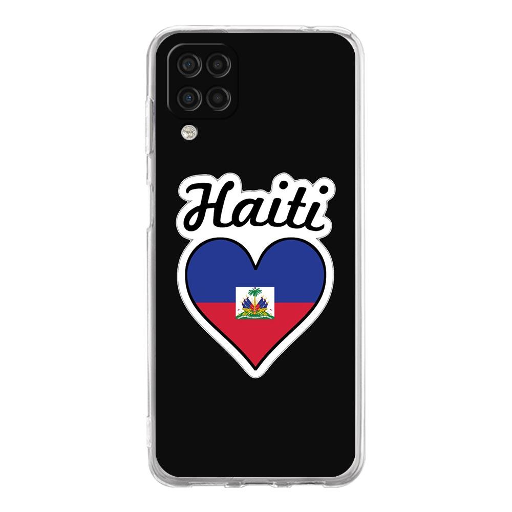 Phone Case For Samsung A54 A52 A50 A70 A10 A30 A40 A20S A20E A02S A12 A14 A22 A24 A42 A34 A32 5G A04s Cover Shipping Haiti Flag