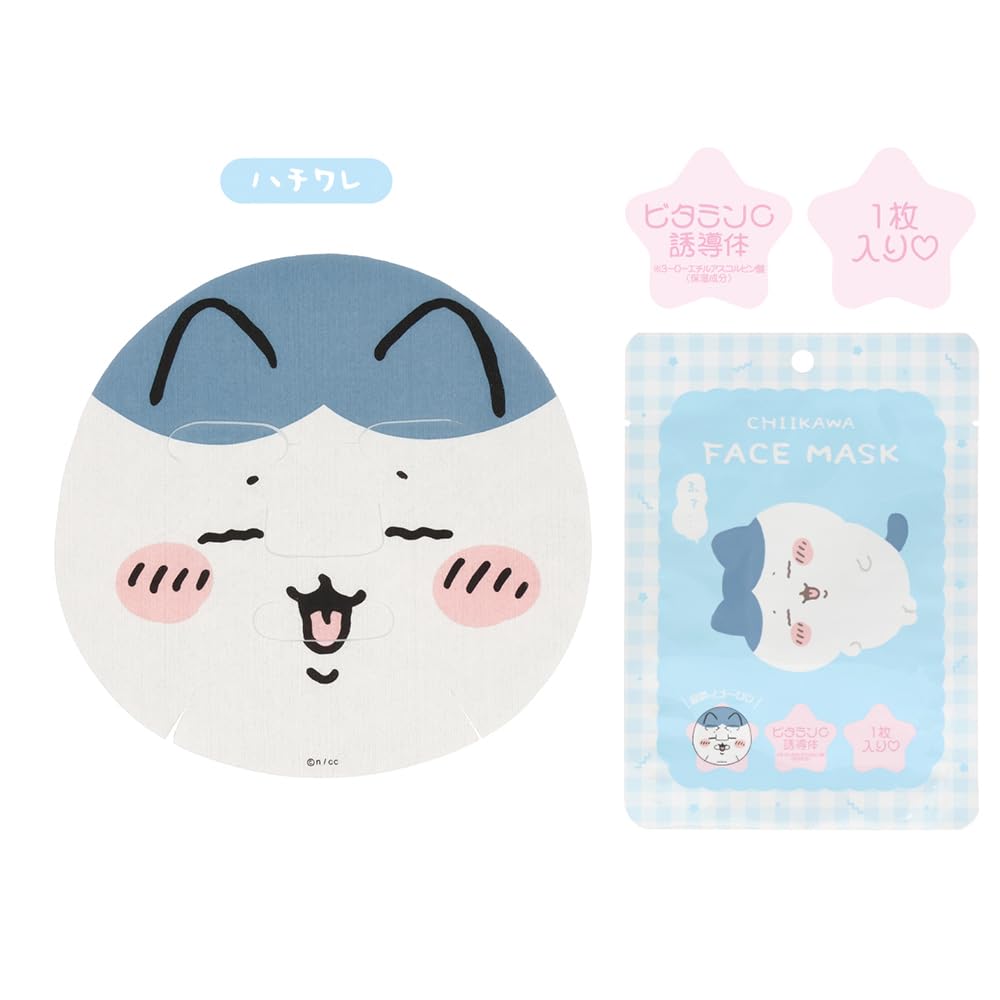 shobido Shobido Chikawa Face Mask 1 Piece Sheet Mask Pack CW46831 CW46832 CW46833 CW46834 <Chikawa/Hachiware/Rabbit/Momonga> (Hachiware)