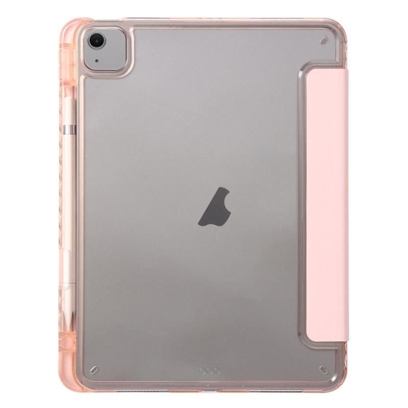 For iPad Air 13 (2025)/(2024) Case Tri-Fold Stand Acrylic Back PU Leather Anti Fall Tablet Cover