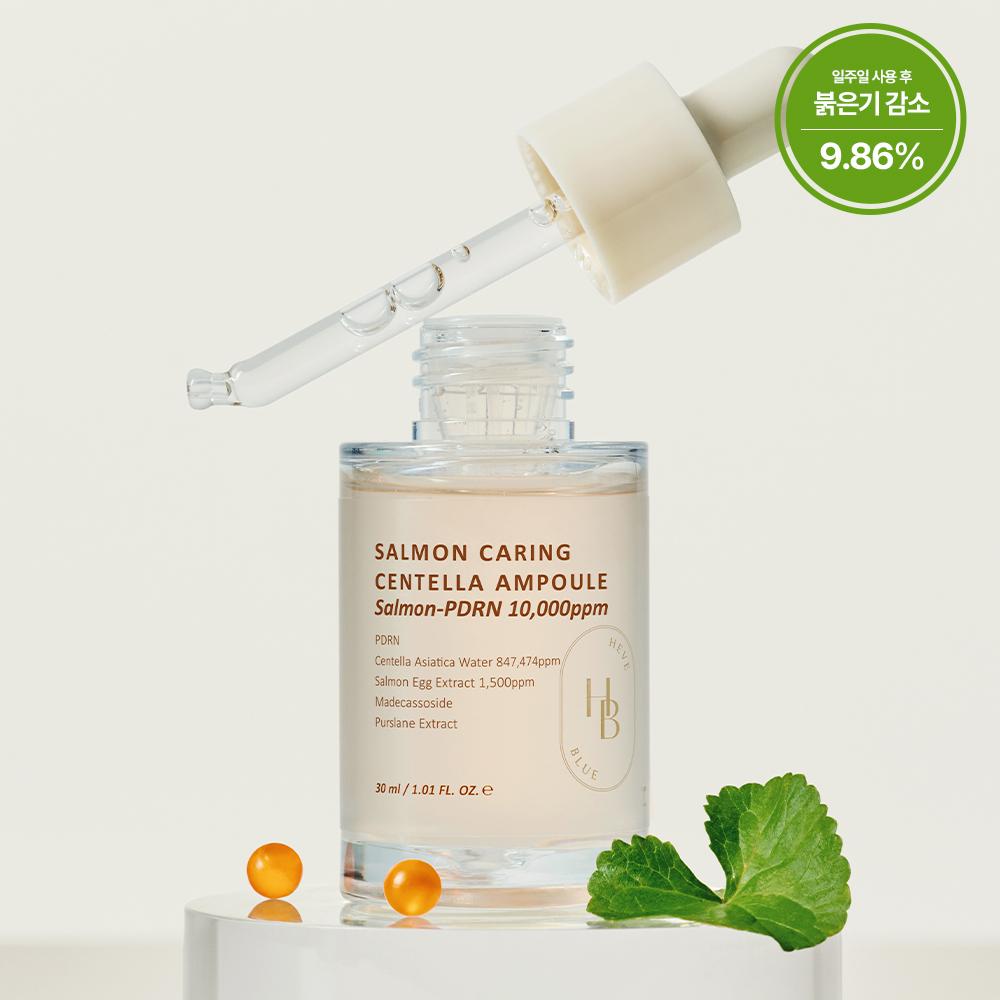 Hevblue Salmon Pdrn Caring Centella Ampoule 30ml
