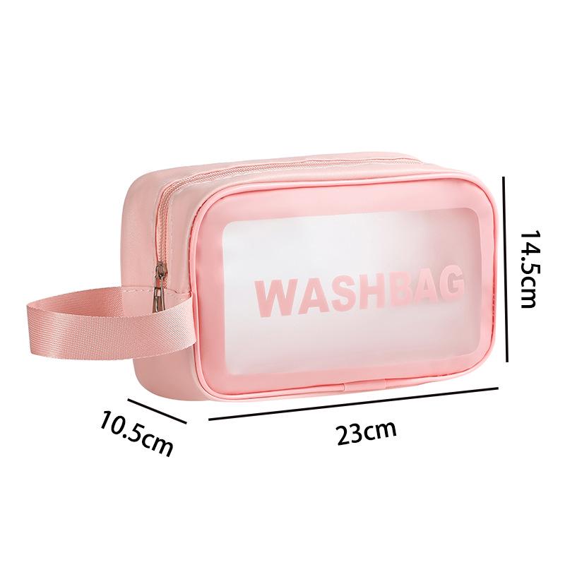 

Women s Frosted Portable Toiletries & Makeup Travel Bag