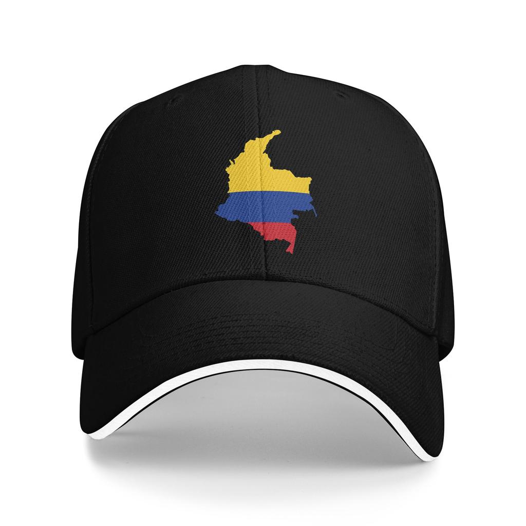 Colombia Flag Text Sun Baseball Cap Summer Unisex Adult  Design Trucker Hat Wholesale Casual Hunting Camping Baseball Caps