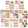 24Pcs/Set Christmas Gift Bag Santa Claus Snowman Deer Pattern Paper Treat Boxes Candy Packaging Festive Goodie Bags Decoration