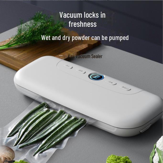 Compact Automatic Vacuum Sealer for Kitchen and Food Packaging