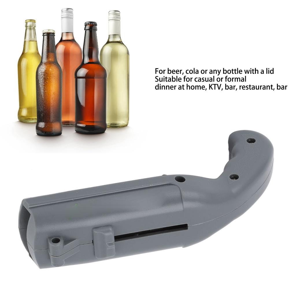 Shooters Bottle Opener Portable PP Beer Shooter Push Type Beer Bottle Opener for Bar KTV Dining Room Home