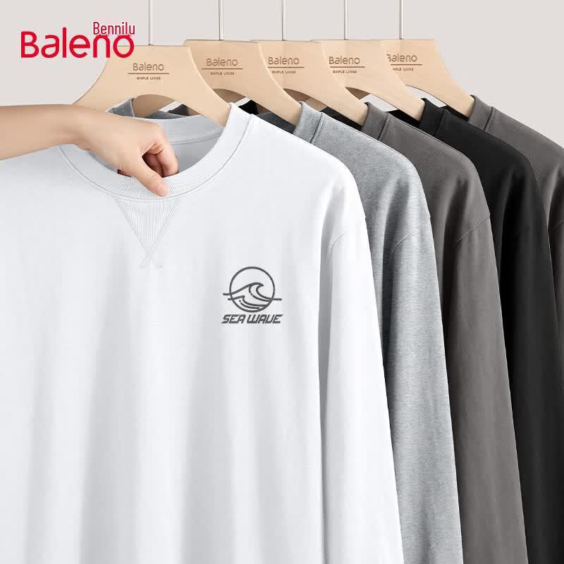 Baleno Men's Pure Cotton Long-Sleeve T-Shirt