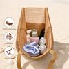 Mesh Beach Tote, Women Shoulder Bag, Sandproof Breathable Beach Bag with Zippered Pocket, Summer Travel Tote Bag for Holiday Daily Use