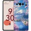 Japan Mount Fuji Painting Cherry blossom Phone Case For Google Pixel 9 8 9A 8A 7 7A 6 Pro XL 6A 5G Black Soft Back TPU Cover