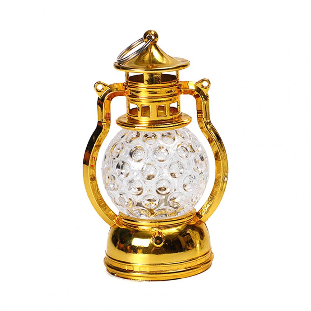 Night Lamp Vintage Simulation Flame Honeycomb Shape Decorative Wind Lantern Plastic Christmas Halloween Night Lamp