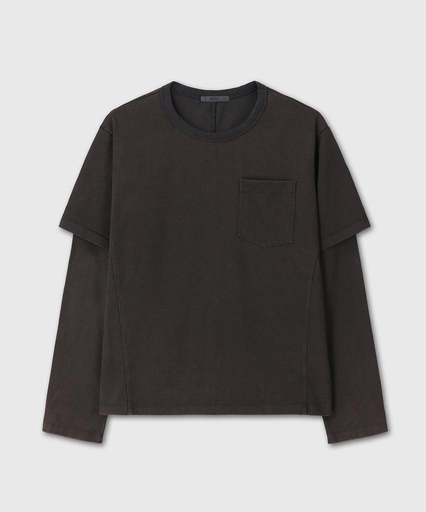 Daibeuin Layered Washing Long Sleeve (Black)