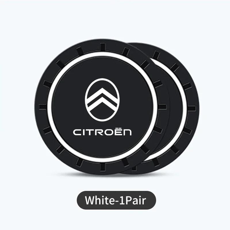 

2pcs Silicone Car Water Cup Holder Coaster Anti Slip Pad Mat For Citroen Jumper Celysee Cactus Picasso Aircross Saxo Grand