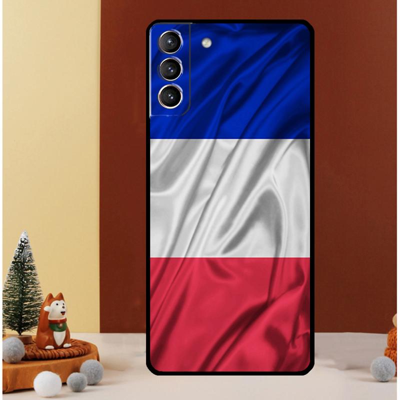 

France National Flag Case For Samsung Galaxy S25 S26 Ultra S20 S21 S22 S23 S24 Ultra S10 Plus S25 FE Cover Funda Galaxy S10