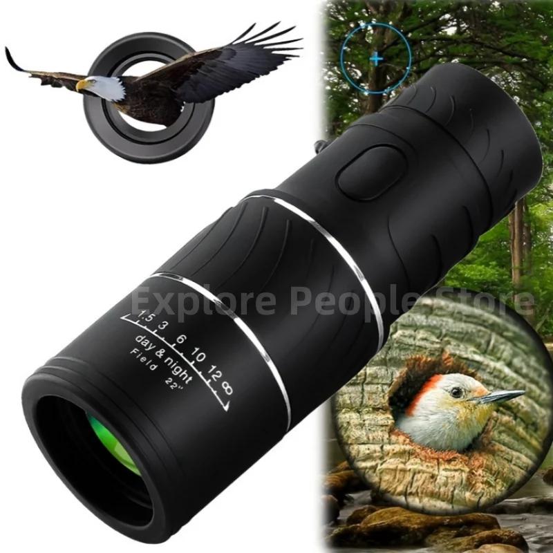 Monocular Telescope HD 16x52 Professional Long Range 3000m Binoculars for Camping Hunting Tourism Spyglass