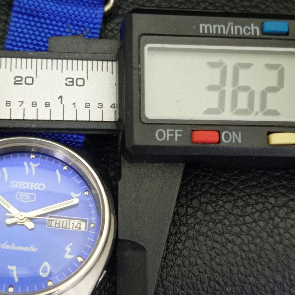 Seiko 5 AUTOMATIC JAPAN MENS 6309A VINTAGE ARABIC BLUE DIAL WATCH A702438-5 R124-a702438