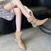 Fashion Autumn Fashion Low Heel Ankle Boot Women Slip On Pointed Toe Shoes Mordern Short Booties Zapatos De Mujer