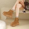 TUINANLE Newest Women Winter Snow Boots Slip on Short Boots Comfort Ankle Boots Faux Fur Lining Plush Boots