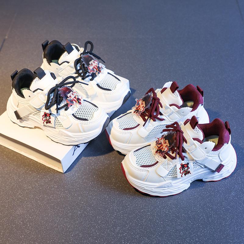 Cartoon Nezha popular all-match spring and summer new breathable all-match boys and girls casual sports shoes dad shoes