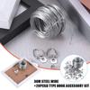 Kit Robusto per Appendere Quadri Supporti in Filo Metallico Resistente alla Ruggine Fino a 13,6 kg per Appendere Specchi e Opere d'Arte da Parete
