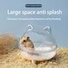Criceto Bagno Trasparente Gabbia da Bagno di Sabbia per Piccoli Animali Domestici Grande Capacità Anti-Schizzo Accessori per Doccia Trasparente