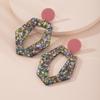 Trendy Women's Acetate Plate Stud Earrings: Versatile Japanese-Korean Street Fashion