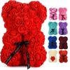 1pc 25m Artificial Flower Eternal Rose Teddy Bear for Mom Mother's Day Birthday Valentine's Day Anniversary Gifts & Decorations