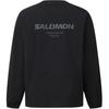 SALOMON Sweatshirt Unisexe à Manches Longues Ample Col Rond Imprimé Lettres Pierre d'ardoise Sweatshirt Unisexe C30698