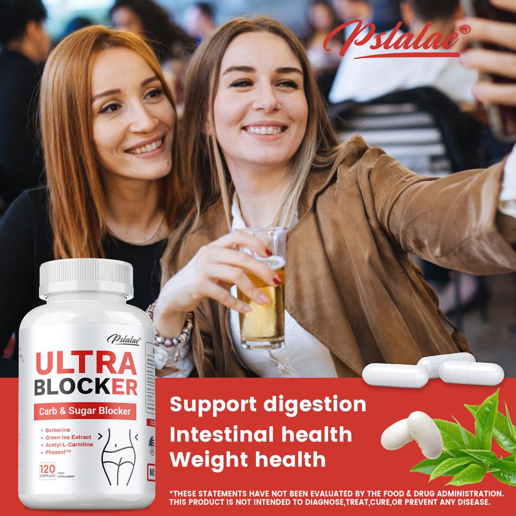 Contains a Blend of Berberine and White Kidney Bean Extract, Beneficial for Digestion and Gut Health, Suitable for Adults.