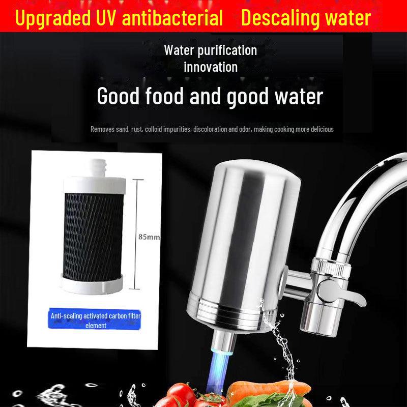 304 Stainless Steel Ultrafiltration Faucet Water Purifier - Direct Drinking with Scale Prevention for Home Kitchens