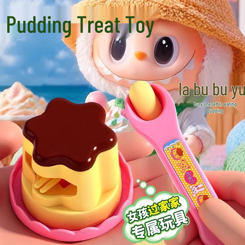 Strawberry Jelly Pudding Feeding Toy Set for Pretend Play - Popular Kids' Toy