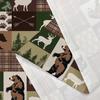 Drgilau Farmhouse Shower Curtain Rustic Bear Shower Curtain for Bathroom, Rustic Cabin Bath Curtains Decor Waterproof Farmhouse Country Bear Moose