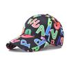Unisex Sommer Baseballkappe Buchstabendruck Hip Hop Koreanisches Graffiti Snapback Sonnenhut für Streetdance Lässige Party K-Pop Stil