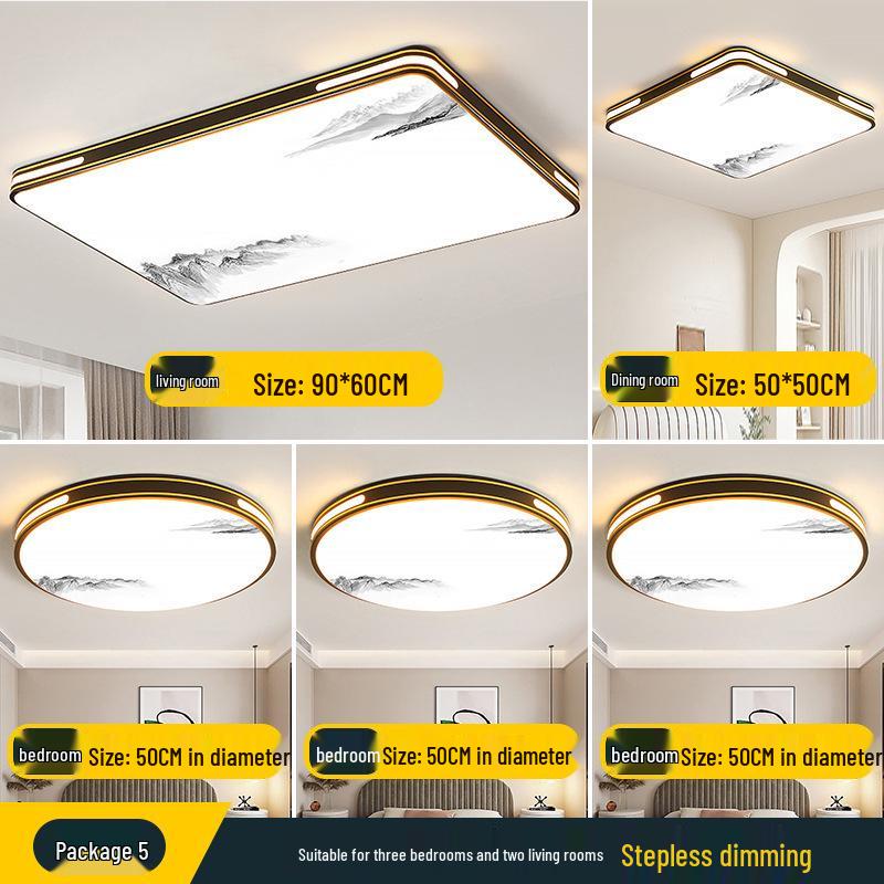 2025 LED Ceiling Light: Bright Core Design for Living, Bedroom, Study, and Dining Rooms, Wrought Iron Fixture
