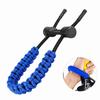 1Pc Archery Adjustable Compound Bow Wrist Sling Braided Cord Rope For Adult (Blue)