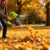 Powerful Cordless Blower 110V Speed Handheld Device For Quick Leaf Removal Lightweight Ergonomic Design With Included