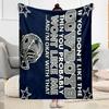 Dallas Blanket Soft Warm Cozy Perfect for Seaside Office Sofa for All Occasions Playful Design Gifts For Family Or Friends