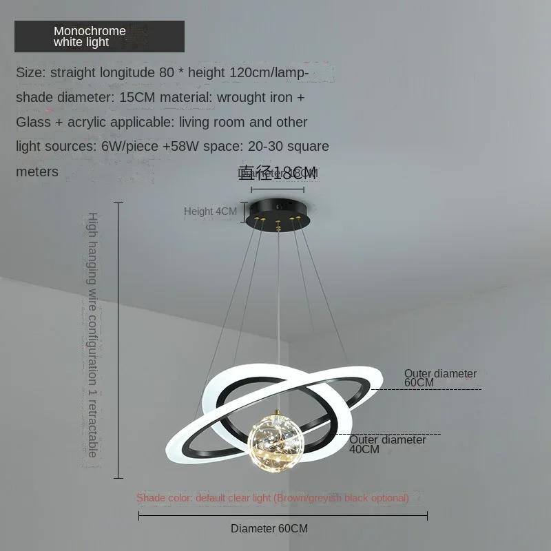 Modern Creative Pendant Lights For Kitchen Dining Table Living Room Bedroom LED Deco Hanging Lamps Dimmable Lighting AC 90-260V