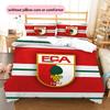 FC Augsburg Pattern Bedding Quilt Set  Home Decoration  Gift (1 * Duvet Cover + 2 * Pillowcase  Without Core)