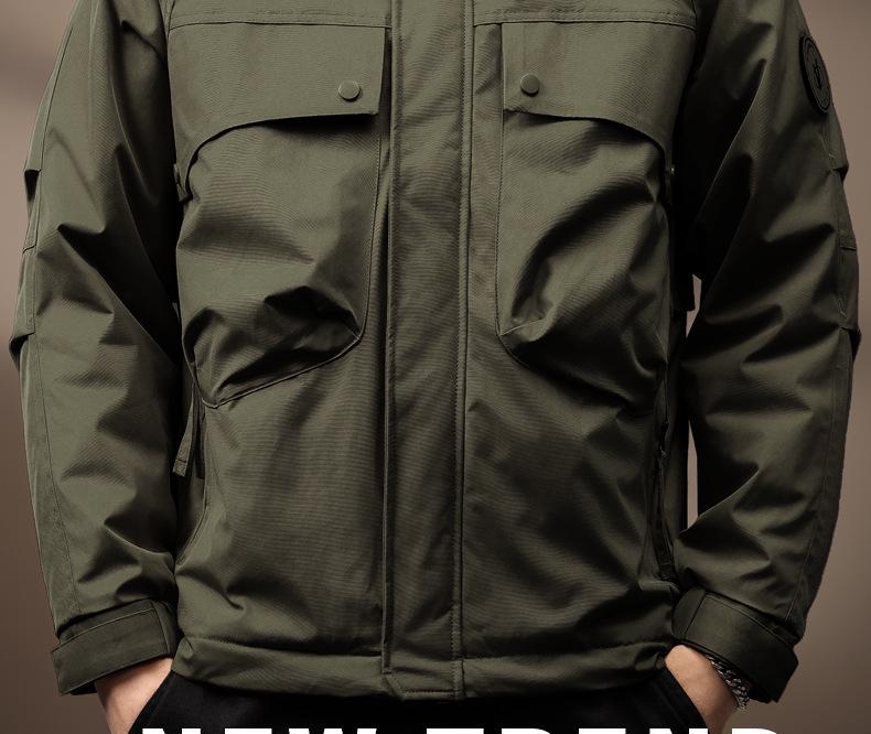 Men's High-End Retro Cotton Jacket: 2025 Autumn/Winter Outdoor & Commuting Essential