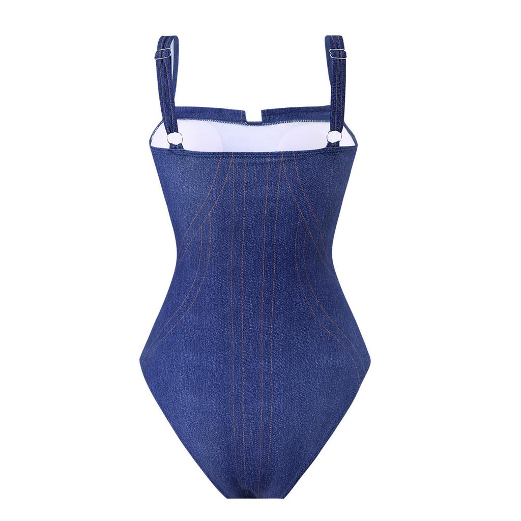 2025 Damen Bademode Taschen Einteiliger Badeanzug und Hose Damen Bademode Body Kleid Badeanzug