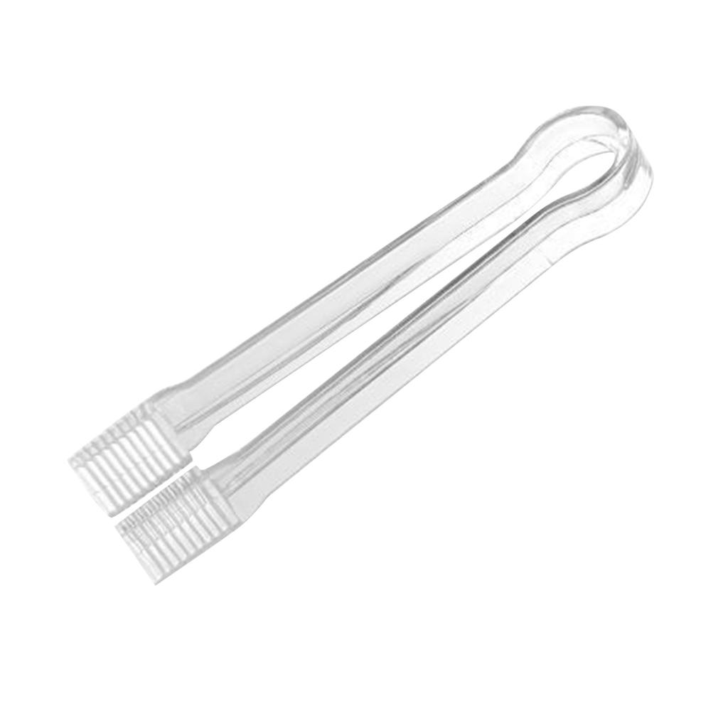 Plastic Serving Tongs, Plastic Tongs, Transparent Kitchen Small Cutlery For Party Buffet Catering Ice Cubes