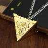 Anime Yu-Gi-Oh Keychain Necklace Yugi Muto Millenium Puzzle Millennium Wheel Wisdom Pendant for Women Men Car Necklace Jewelry