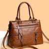 Tragetasche Damen Kunstleder Mehrere Fächer Schulter Crossbody Täglich