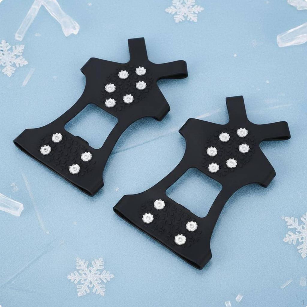 Anti Slip Shoe Spikes Lightweight over Ice Cleats Traction for Shoes Climbers,