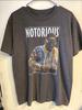 Mens L Gray Notorious B.I.G. Graphic Print Crew Neck Short Sleeve T-Shirt Unisex T-Shirt