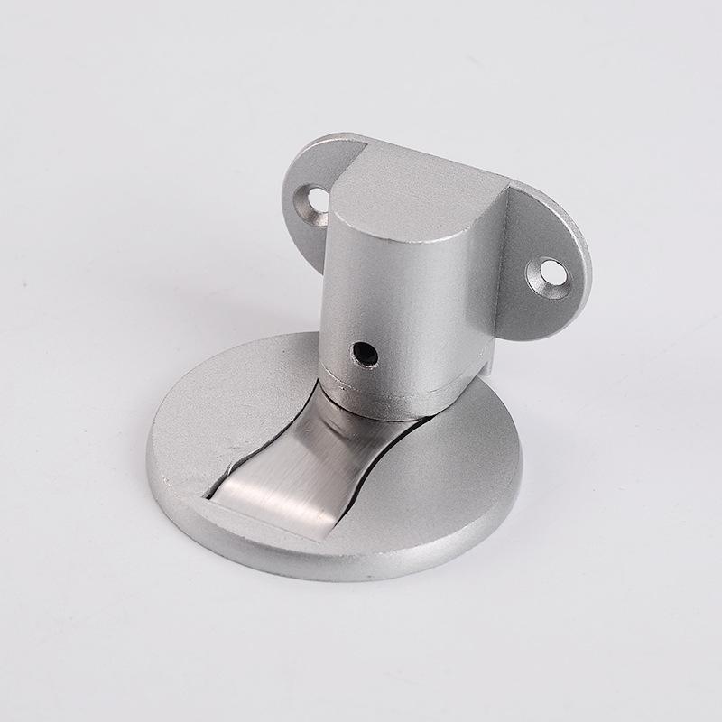 Zinc Alloy Magnetic Rotating Door Stop - Silent, Adjustable, Punch-Free, Anti-Collision.