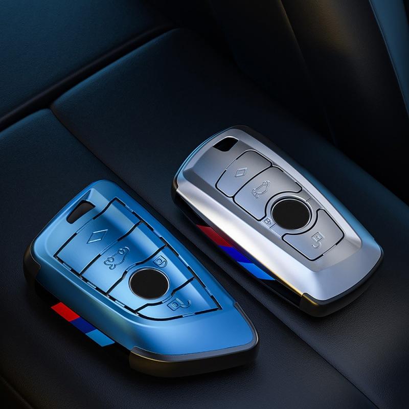 Applicable To BMW 3 Series 5 Series Blade Key Set 1 Series 2 Series Sports Shell X5X3X6X1 Carbon Fiber Pattern All-inclusive Coating Buckle