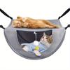 A Pet Bed Made of Breathable Mesh, Designed As a Cat Hammock, Adjustable for Indoor Use, Offering a Cozy Space for Cats