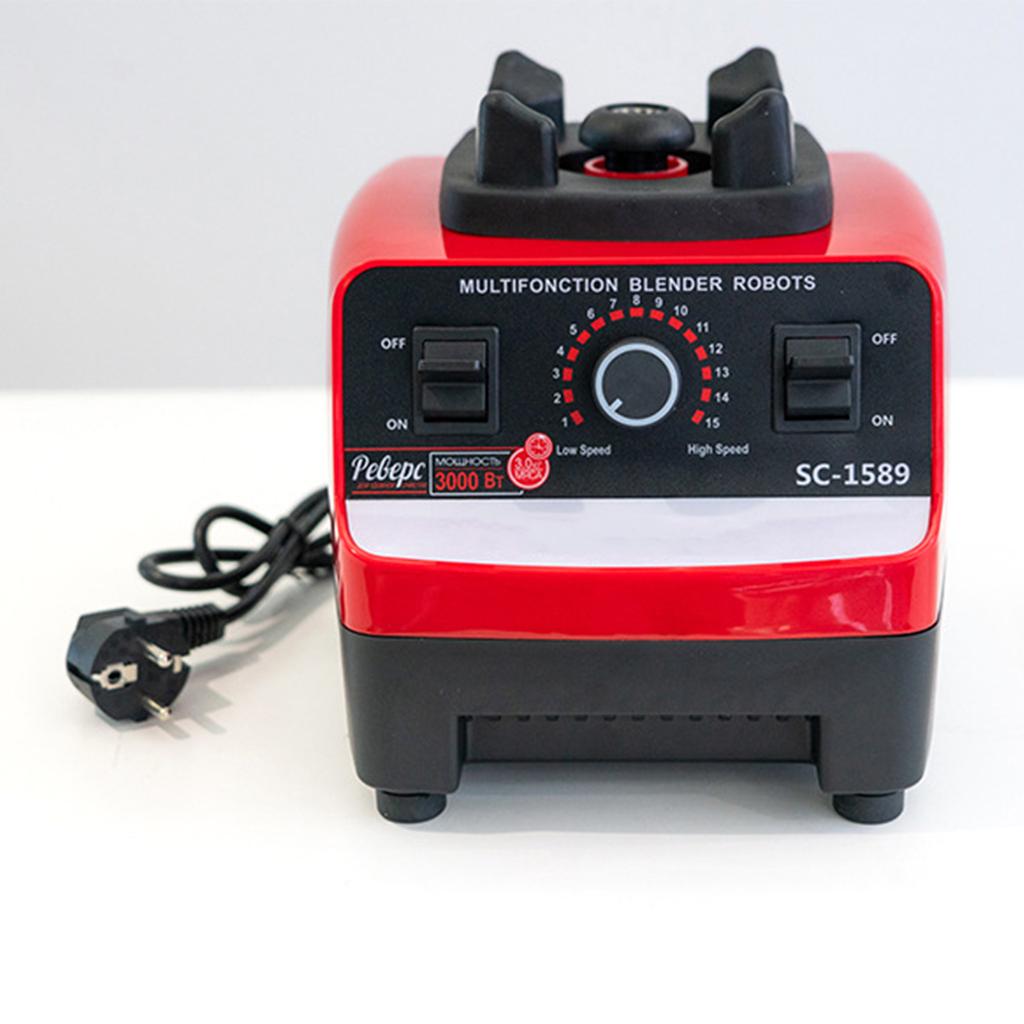 Multifunktionaler Mixer für Smoothie, Milchshake, Entsafter, Eiszerkleinerer, elektrische Getreidemühle, 4500 W, 15 Drehzahlen