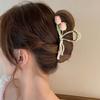 1Pcs Tulip Grab Clip Metal Shark Clip Premium Sense Girly Hair Grab Large Hair Volume Back Head Hairpin